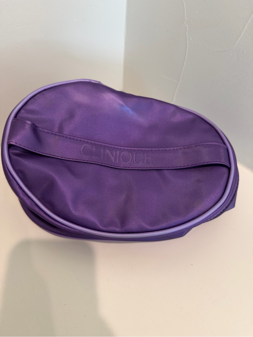 Clinique Purple Cosmetic/Travel Makeup Bag